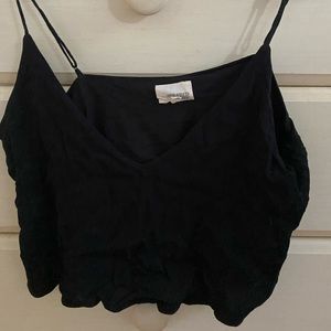 Flowey black tank top